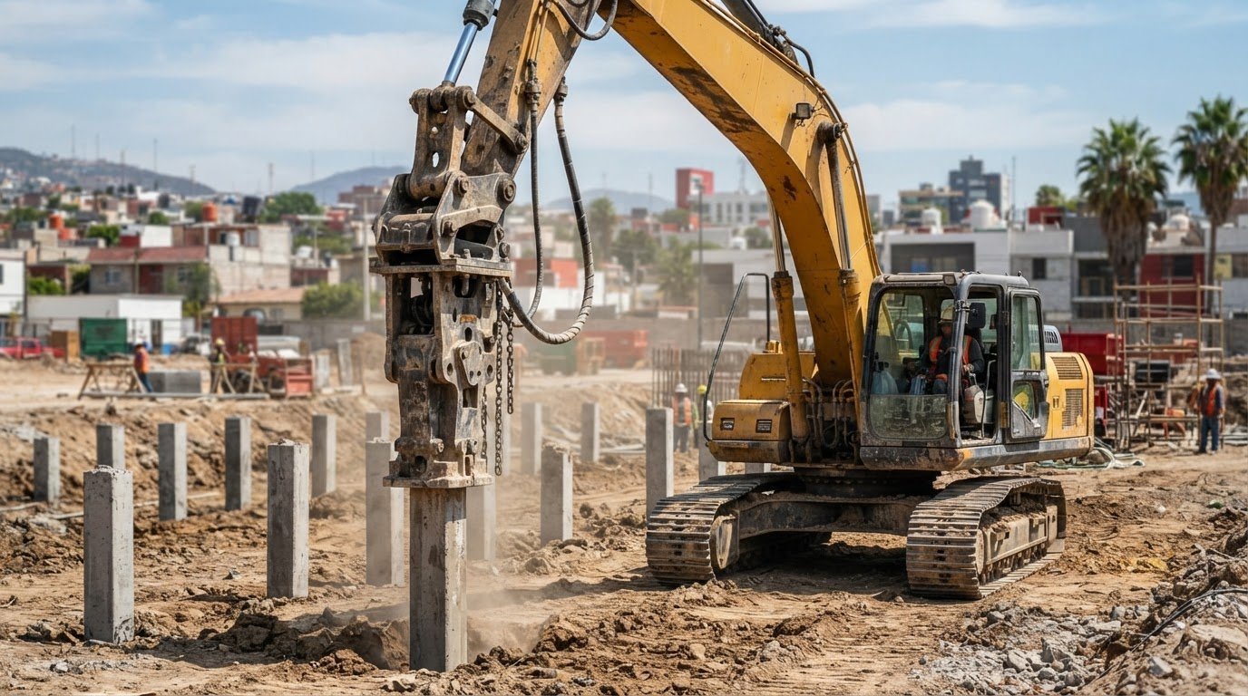 Conversión de excavadora a equipo de pilotaje: guía técnica para evaluar su proyecto